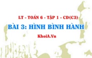 Cách nhận biết, cách vẽ hình bình hành, công thức tính chu vi,...
